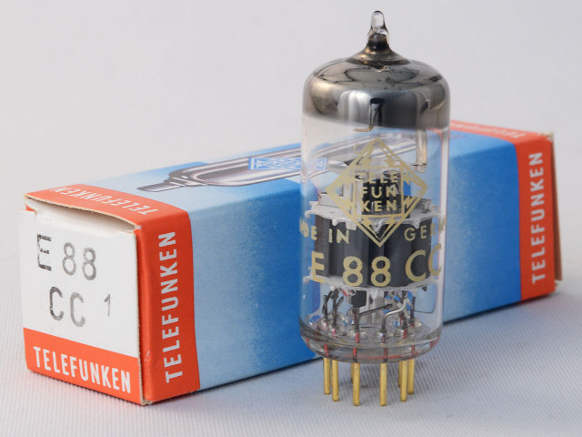 E88CC Telefunken　◇マーク　Gold Pin　元箱　新品